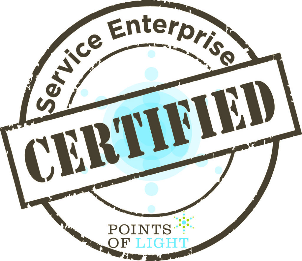 Points of Light Service Enterprise Certification Logo